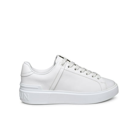 

Balmain Woman White Leather Sneakers