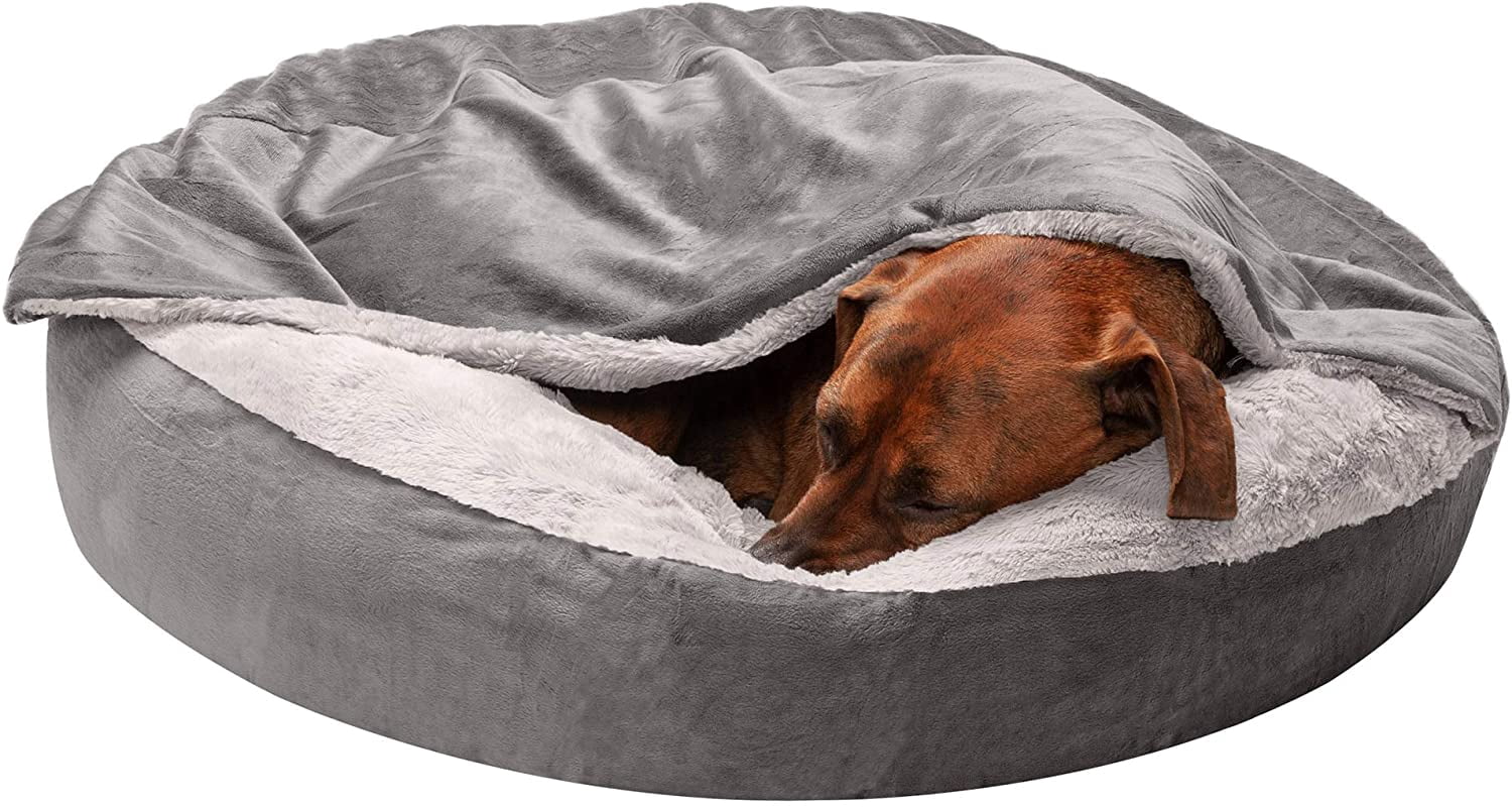 dog bed attached blanket