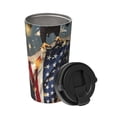 thumbnail image 2 of Fotbe North American Bald Eagle1 Printed Insulated Travel Coffee Mug Spill Proof Leak Proof Stainless Steel Coffee Tumbler Reusable Coffee Cups with Lids Thermos, 2 of 8