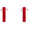 thumbnail image 4 of Ounissouiy Bolso de la pluma Bolsa de almacenamiento simple Estuche de lápices de diseño con cordón Útiles escolares Titular de bolígrafos de Rojo 2Conjunto, 4 of 6