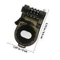 thumbnail image 2 of WASHWEPE Safety Cable Lock For Snowboard Protection Black Steel Wire Rope 1Set, 2 of 8