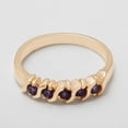 thumbnail image 4 of LBG British Made 10k Rose Gold Natural Amethyst Womens Eternity Ring - 33 size options - Sizes 4 to 12 Available, 4 of 6
