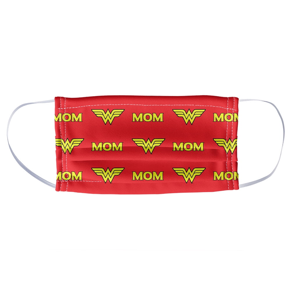 Wonder Woman Wonder Mom Logo 1-Ply Reusable Face Mask Covering, Unisex