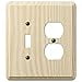 thumbnail image 3 of Amerelle 401TD Contemporary 1 Toggle &amp; 1 Duplex Outlet Wall Plate  Ash, 3 of 3