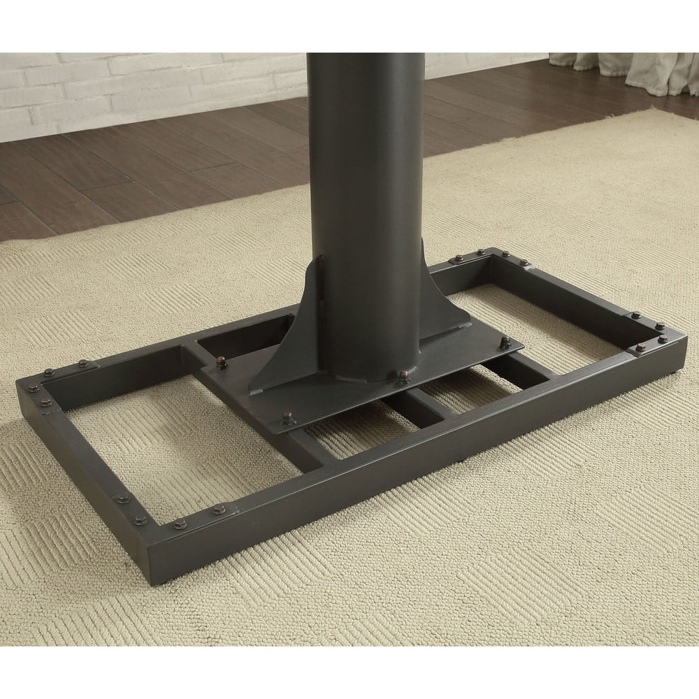 Kic Height Adjustable Metal Standing Desk with USB Port, Sand Black