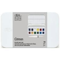 Winsor & Newton Cotman Watercolor & Water Brush Pen Set, 14 Pieces