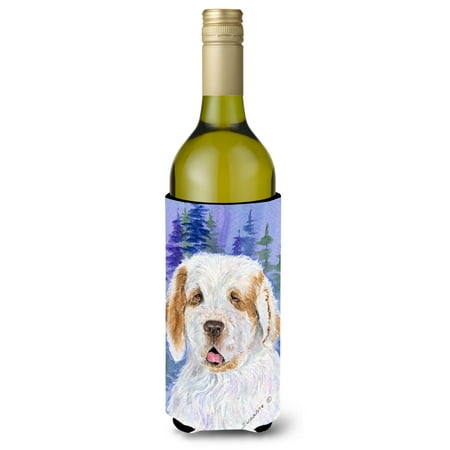 

Caroline s Treasures SS8008LITERK Clumber Spaniel Wine Bottle Hugger Wine Bottle multicolor