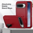 thumbnail image 3 of Dteck Case for Google Pixel 9 / 9 Pro,Shockproof 3-Layer Protection Case Built-in Kickstand Military Grade Protective Cover for Google Pixel 9 / 9 Pro,Red+Black, 3 of 8