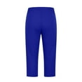 thumbnail image 4 of FUNUONY Hot Sale!! Women's Capri Yoga Pants Essential High Waisted Legging for Workout Leggings for Women Plus Size High Waisted Yoga Cropped Trousers 2025 Summer Gym Pants Blue L, 4 of 6