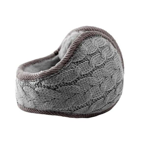 Foldable Unisex Warm Knit Earmuffs Ladies Cashmere Winter Fur Ear Warmer Gi Z3F4