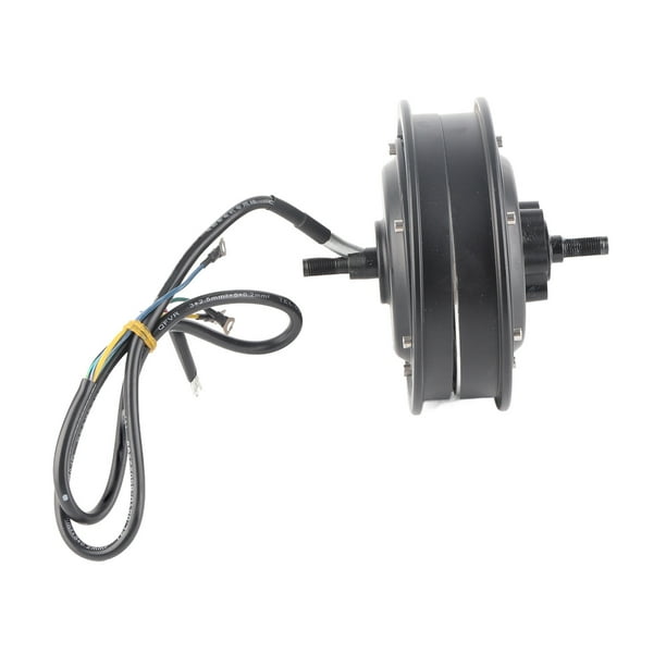 Kit de motor de cubo de rueda, motor de cubo de freno de disco sin escobillas de 10 pulgadas, motor de cubo de bicicleta eléctrica multifuncional