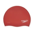 thumbnail image 1 of Speedo Unisex Adult Silicone Swim Cap - Red, One Size, 1 of 8