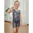 thumbnail image 5 of Leotards for Girls Gymnastics with Shorts Colorful Butterfly Shiny Diamond Kids Biketard, 5 of 6