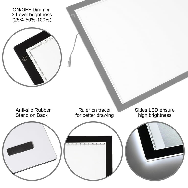 A0 A1 A2 A3 A4 LED Writing Drawing Tablet Tracing Pad OEM/ODM Acrylic Panel Light Box High Brightness LED Drawing Graphic Board