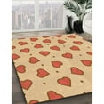thumbnail image 2 of Ahgly Company Indoor Rectangle Patterned Papaya Orange Area Rugs, 2' x 4', 2 of 6