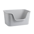 thumbnail image 2 of con lados altos para gatos de interior , GRIS, 2 of 8
