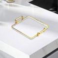 thumbnail image 6 of TISHITA Serving Tray Tea Fruit Storage Tray with Handles Platter Easy to Clean Plate Coffee Table Decor Tray for Kitchen Coffee Table Clear, 6 of 8