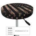 thumbnail image 4 of Balery American Flag with Desert Camouflage Fundas de asiento para taburete de bar redondo de tela de terciopelo ajustables que protegen de arañazos y manchas para sillas de 14 a 17 pulgadas.-13 inch, 4 of 7
