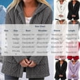 thumbnail image 2 of Perfectbot Women's Sherpa Hooded Coat, Button Down Chunky Cable Warm Winter Outerwear with Pockets, 2 of 8