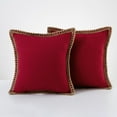 thumbnail image 3 of Funda de cojín de 45x45 cm, funda de almohada suave, funda de cojín, para rojo, 3 of 9