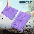 thumbnail image 5 of Allytechgroup iPad 9th 8th 7th Gen Case 10.2", Butterfly Design Kids Friendly Shockproof Kickstand EVA Shoulder Strap Bumper Lightweight Case for Apple iPad 10.2" 202021/2020/2019, Lightpurple, 5 of 8