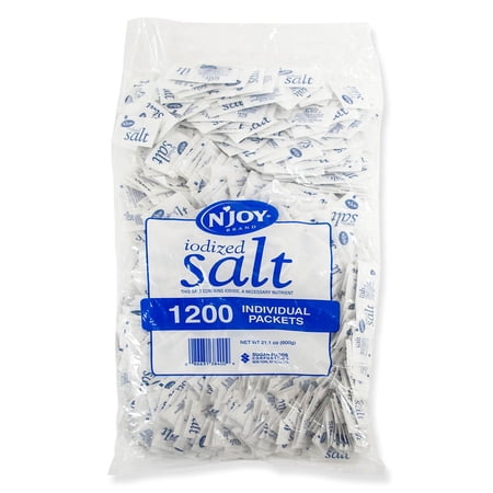 N Joy Iodized Salt 0.5 G.1 200 Ct. Pack of 5