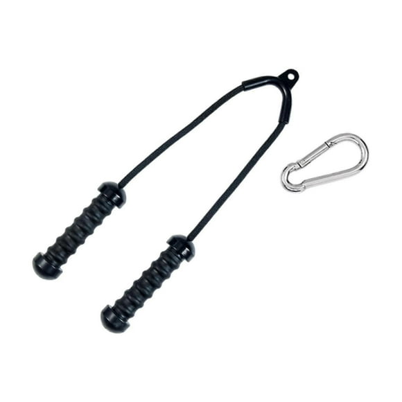 Tricep Pull Down Attachment Cable Machine Attachment for Fitness Workout Gym Black