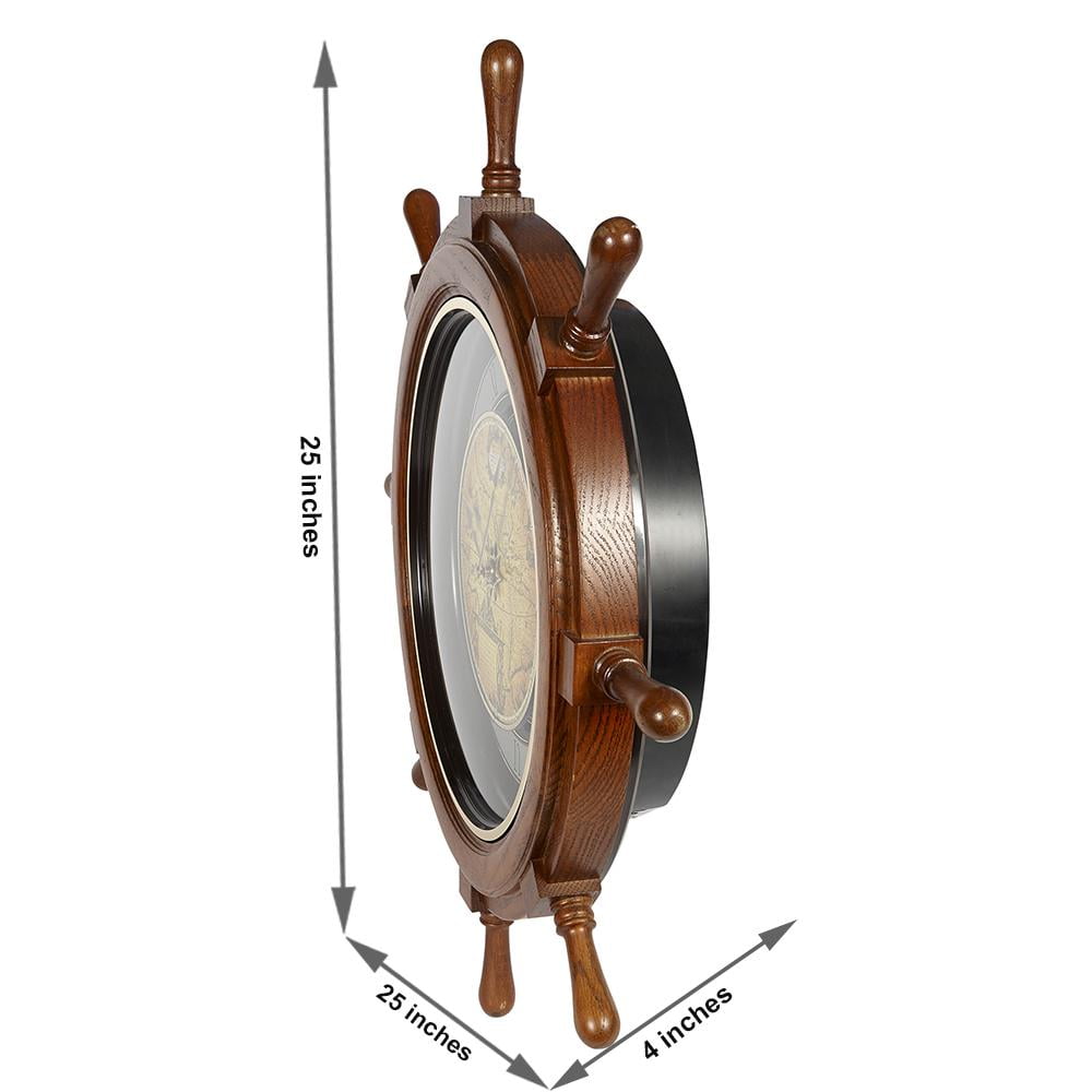 Rhythm 4MH817WD06 Voyager Classic Musical Wall Clock