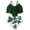 Green, variant on uikmnh Toddler Girl 2 Piece Swimsuit Set High Waist Bikini with Sporty Green and Cactus Leaf Prints Color:Green,Size:8-10 Years