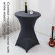 thumbnail image 4 of 60cm Diameter Multicolors Stretch Round Tablecloth Cocktail Spandex Table Cloth Bars Hotel Wedding Party Table Cover Royal blue, 4 of 4