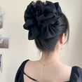 thumbnail image 6 of ShouWei Bow Bubble Clips - Chiffon Silk Hair Clips Double-sided Large Mesh Bubble Bow Hair Jaw Clip Fluffy Hair Clips For Long Thick Hair Elegant Temperament Hair Clip Headwear, 6 of 6