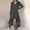 w93# GY1324, variant on Wuxian Women Sweatshirt Zip Up Long Sleeve Hooded Dress Oversized Long Length Sweater Dress Winter Warm Soft Tunic Jacket With Pockets Casual Streetwear Outfit,Black,L