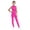 Hot Pink, variant on Big Girls Dance Unitard Gymnastics Skating Jumpsuit Sleeveless Mock Neck Rhinestone Mesh Bodysuits Purple 8