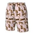 thumbnail image 5 of Kdxio Leopard Print Pattern Mens Casual Shorts - Drawstring Summer Beach Sports Shorts for Men, 5 of 9