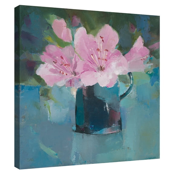 Pink Azalea by Sarah Simpson Canvas Art Print