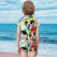 thumbnail image 3 of The Powerpuff Girls Boys 2-Piece Swimsuit Set Bathing Suit Short Sleeve Swimwear Sets with Swim Trunk 8-10Y(130cm), 3 of 7