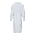 thumbnail image 4 of XINXIAOO Womens Robes Warm Winter Robe Zip Up Long Bath Robes Female Bodysuit Juniors Earth Jumpsuit Womens Sweetheart Neckline Tops Striped Jumpsuit Deer Plaid Pajamas Glitter Romper Women Womens, 4 of 7