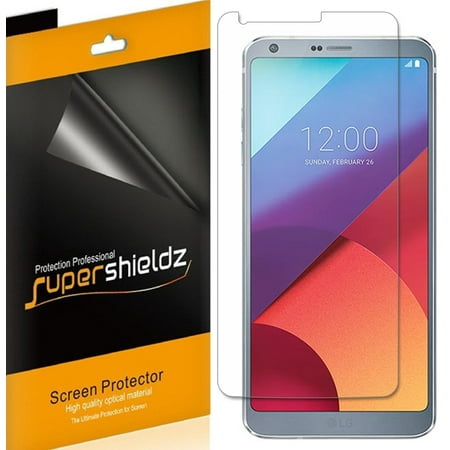 [6-Pack] Supershieldz for LG "G6 Plus" / LG G6+ Screen Protector, Anti-Bubble High Definition (HD) Clear Shield
