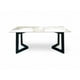 thumbnail image 2 of Mesa de Centro con Tapa Tipo Mármol y Patas Geométricas Negras – Bossa Sofia, 2 of 4