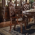 thumbnail image 4 of ACME Vendome Dining Arm Chair in PU and Cherry (Set of 2), 4 of 4