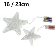 LED Tree Topper Star Christmas Decorations Top Xmas Star Light Up Glitter Gift