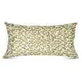 thumbnail image 4 of Yellow Floral 20x40" Plush Pillow Case, Zippered Bed Pillow Cover for All Seasons Use, 4 of 9