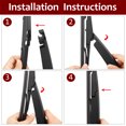 thumbnail image 2 of Unique Bargains 288mm 11' Rear Window Windshield Wiper Blade Arm Set for 13-19 Kia Carens, 2 of 6