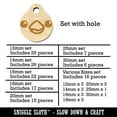 thumbnail image 2 of Cute Bird Face Wood Mini Charms Shapes DIY Craft Jewelry - With Hole - 30mm (6pcs), 2 of 7