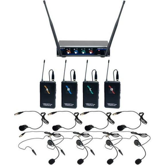 B1 UHF Hybrid Wireless Headset & Lapel Microphone System