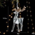 thumbnail image 1 of Adornos Navideños de Alce, Decoraciones Navideñas, Adornos Colgantes Transparentes, Decoración Navideña para Celebraciones, Oficina, Corona, Guirnalda De pie, 1 of 8
