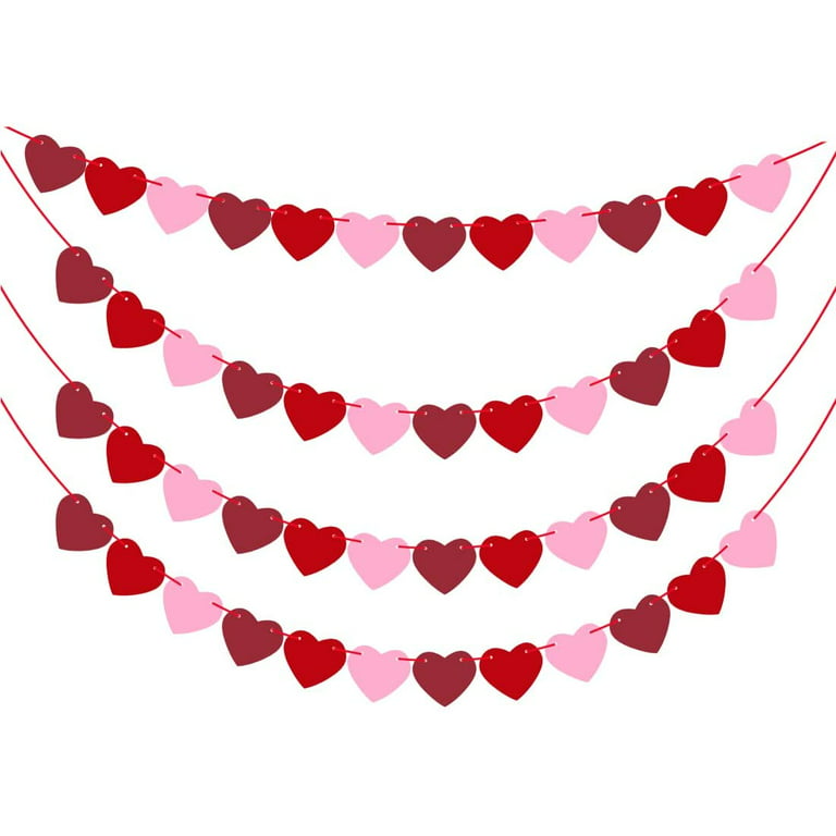KatchOn, Valentines Hanging Hearts Decorations - Pack of 30, No DIY |  Valentines Hanging Swirls for Valentines Day Decorations | Valentine  Decorations