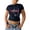A-Black152, variant on XIAONU Women's Birthday Letter Print Cropped T-Shirt Short Sleeve Crew Neck Pullover Tee Stretchy Playful Celebration T-Shirts