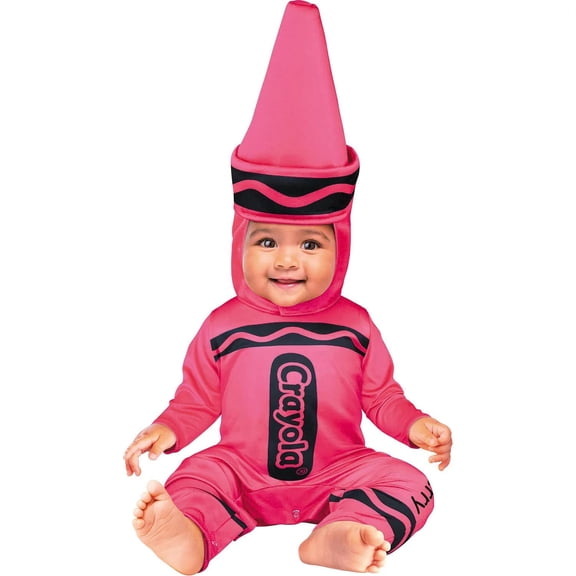 Inspirit DesignsCrayola Kids' Pink Crayon Halloween Costume Jumpsuit - Pink 12-18 Months