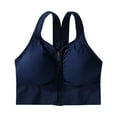 thumbnail image 5 of Elainilye Fashion Women Bras Yoga Sports Bra High Impact Running Shockproof Bra Vest Zipper Minimizer Bra, 5 of 7